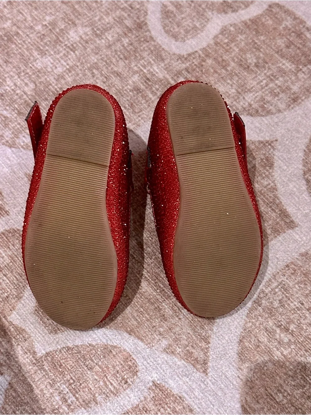 Felix & Flora Kids' Sparkle Red Bow Mary Jane Shoes